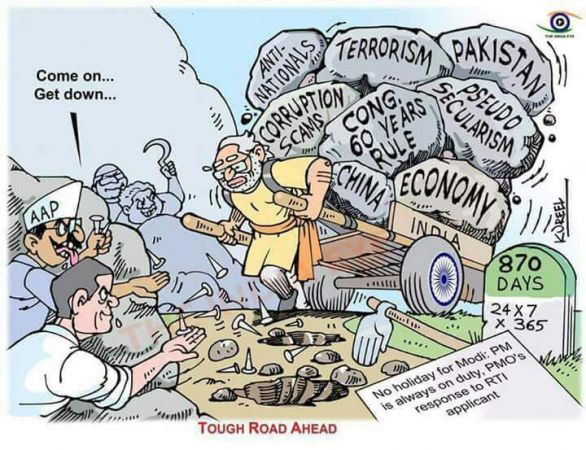 मोदी जी के मंत्रित्व काल का पूरा सारांश है ये कार्टून