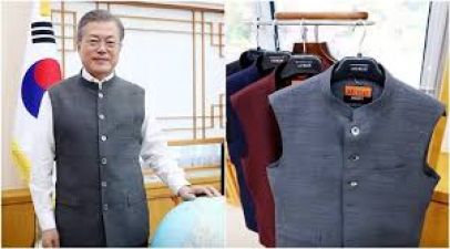 मोदी जैकेट पाकर खुश हुए दक्षिण कोरियाई राष्ट्रपति, कहा ये बिलकुल फिट है