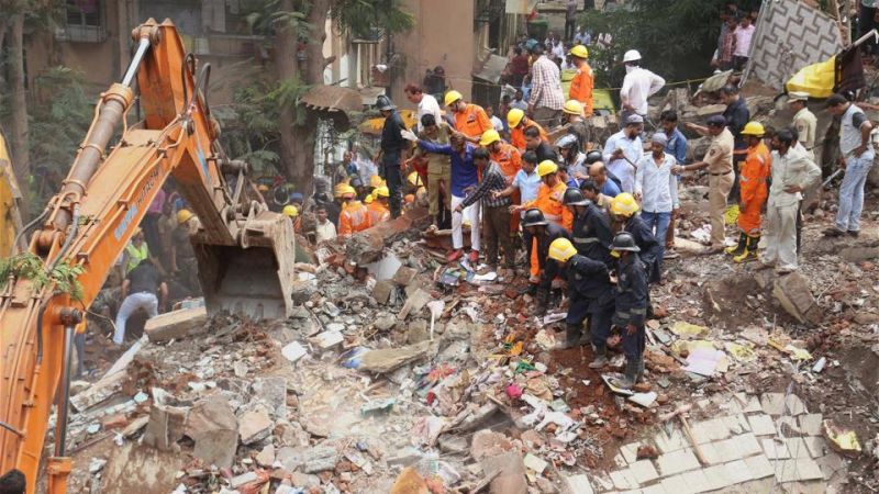 मुंबई में ईमारत गिरने से मरने वालो के आकड़ो में हुआ इजाफा