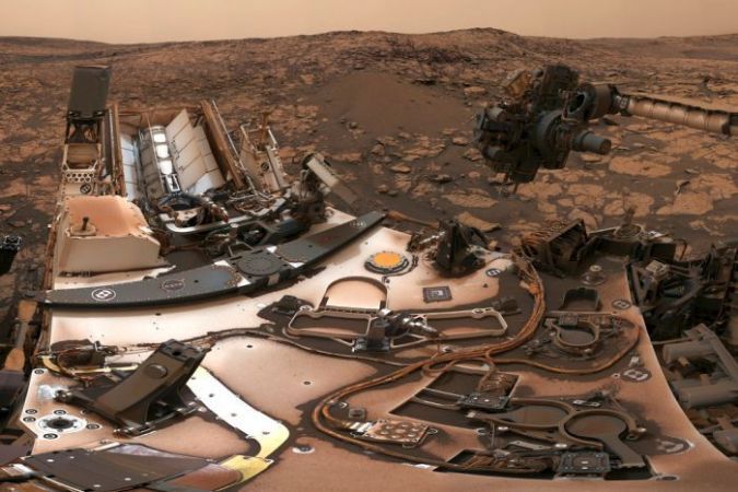 मंगल ग्रह पर चली लाल धूल-भरी आंधी, नासा ने भेजी तस्वीर