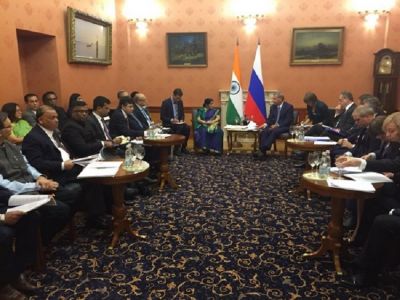 रूस के उप-प्रधानमंत्री से मिली सुषमा स्वराज, कई अहम् मुद्दों पर हुई चर्चा
