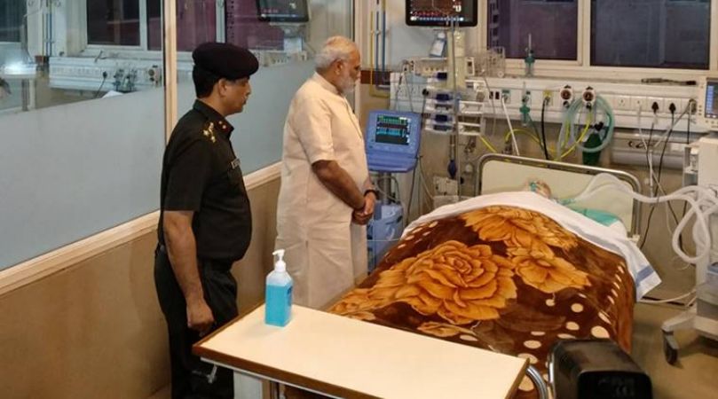 IAF मार्शल अर्जन सिंह से अस्पताल में मिलने पहुंचे पीएम मोदी