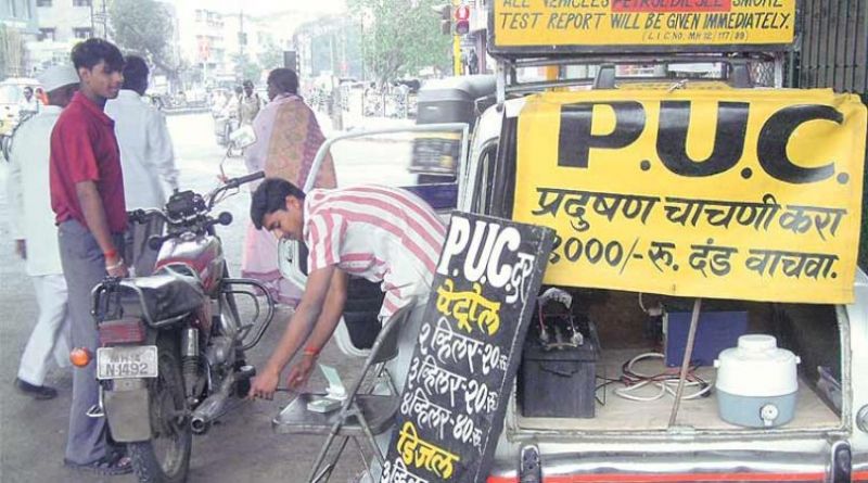 PUC certificate made compulsory for vehicles