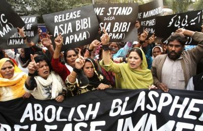 पाकिस्तानी ईसाईयों ने किया विरोध प्रदर्शन, कहा पाकिस्तान में ईश निंदा कानून ख़त्म करो
