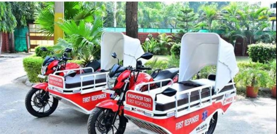 Hero Motocorp donated aid vehicles for corona patients