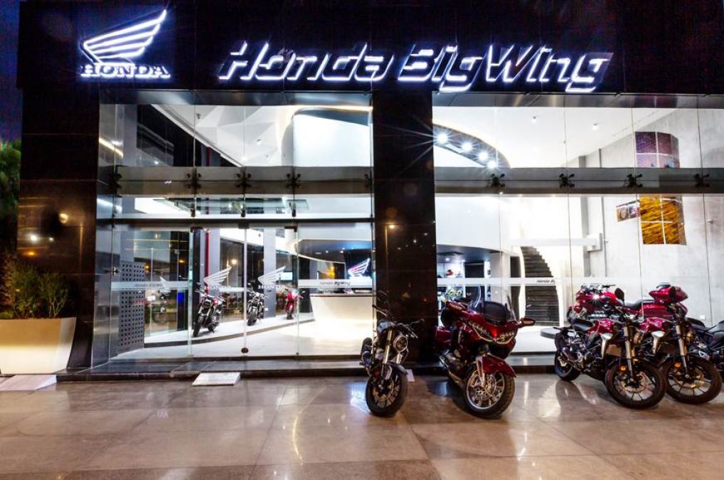Honda Debuts Exclusive 'BigWing' Premium Motorcycles Outlet in India