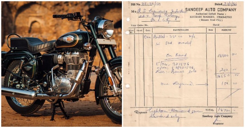 How much was Royal Enfield available for in 1986? Price will say - 'That's all...'