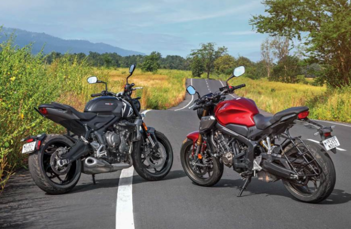 Battle of the Middleweights: Triumph Trident 660 vs. Honda CB650R