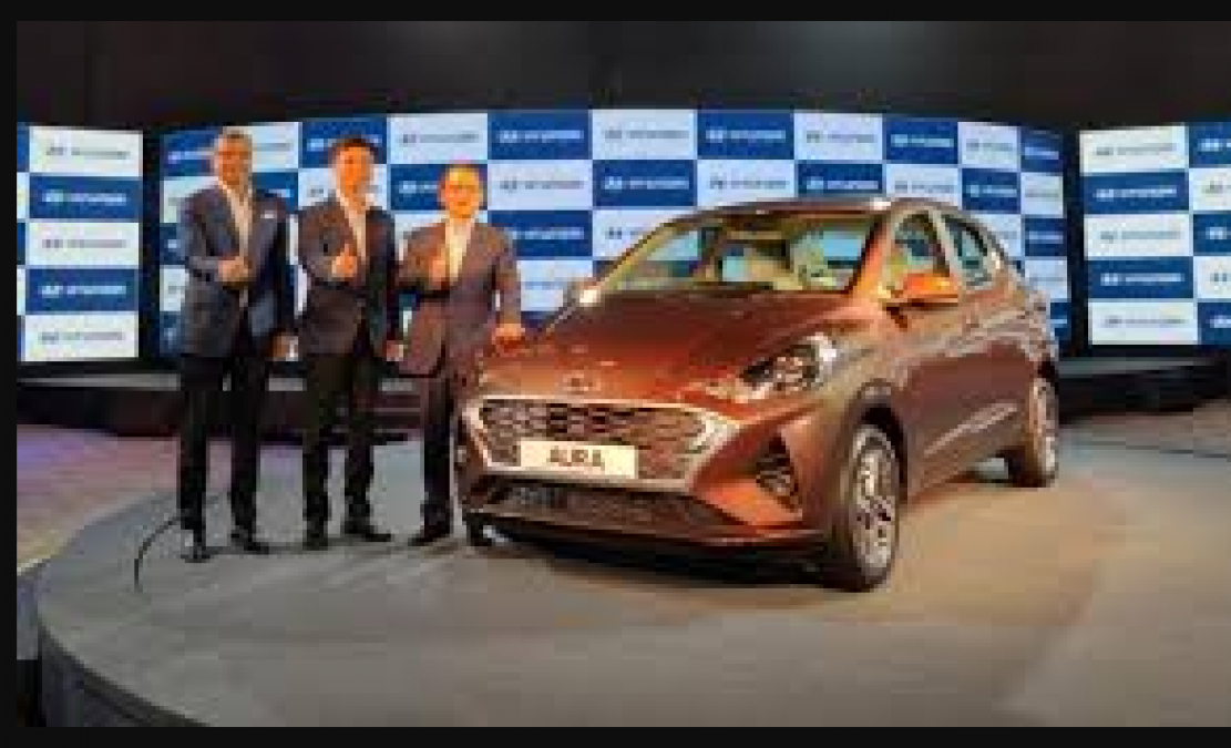 Hyundai's subcompact car AURA launched, can book for just 10 thousand rupees