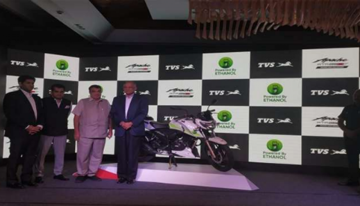 This TVS motorcycles will run from ethanol, Know other features