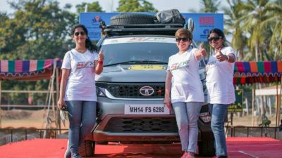 तीन महिलाओं ने टाटा हेक्सा से की कायंबटूर से लंदन की यात्रा
