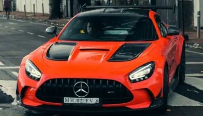 India's 2nd Mercedes-AMG GT Black Series supercar on the roads of Mumbai