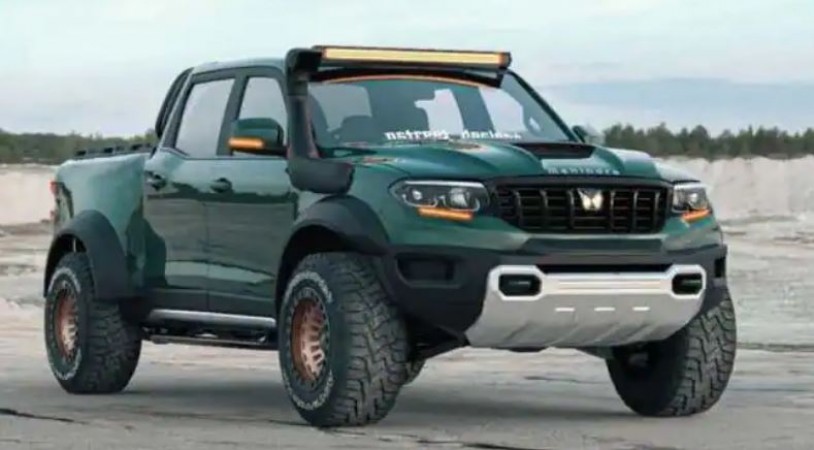 2022 Mahindra Scorpio-N re-imagined as a pickup truck: Looks MASSIVE in images