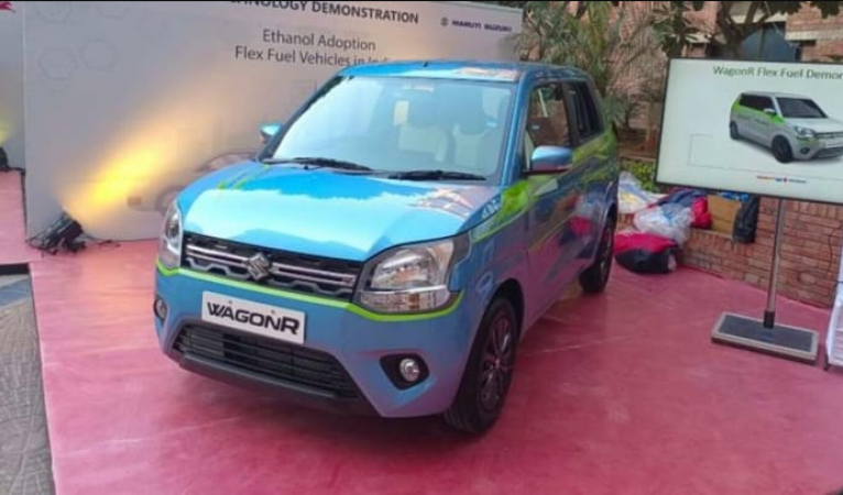 Flex-fuel prototype for the Maruti Suzuki WagonR unveiled at the SIAM expo