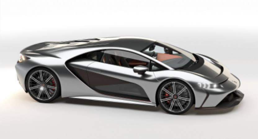 The Bertone GB110 hypercar uses plastic waste-derived fuel