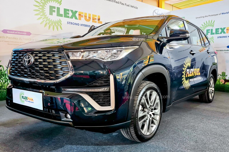 Toyota shines at Bharat Mobility Show 2024, company introduces flex fuel Innova Hycross