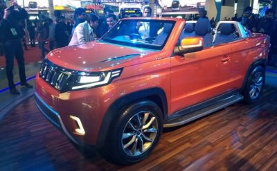 Mahindra showcase the TUV Concept SUV in Auto Expo