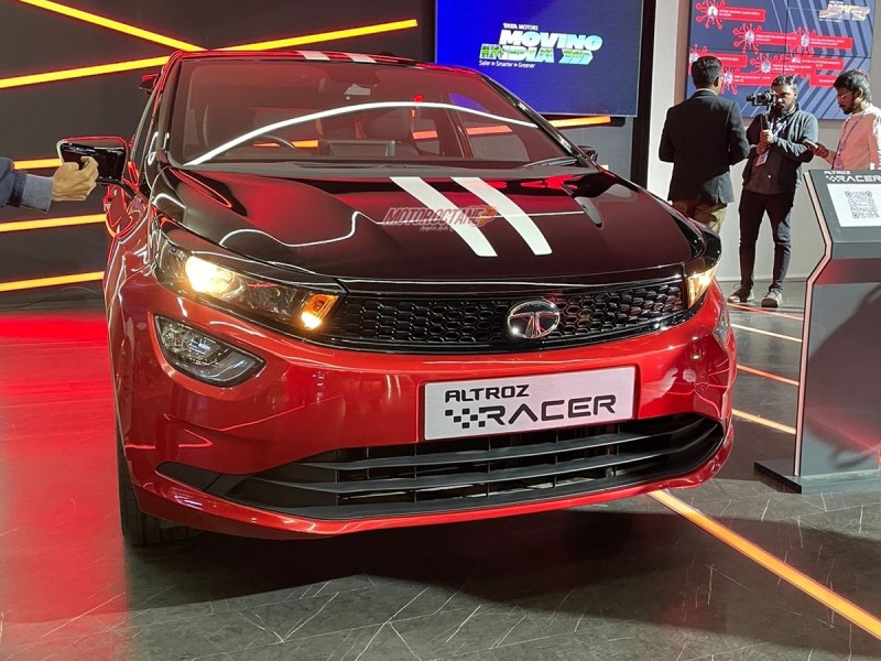 Tata Altroz racer spotted with big touchscreen during testing, will get new engine