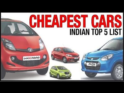 India's 5 Cheapest Cars From Which You Can Choose To Buy