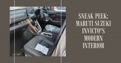 Check What's New After Interior Photos of the Maruti Suzuki Invicto Leaked Ahead of Launch