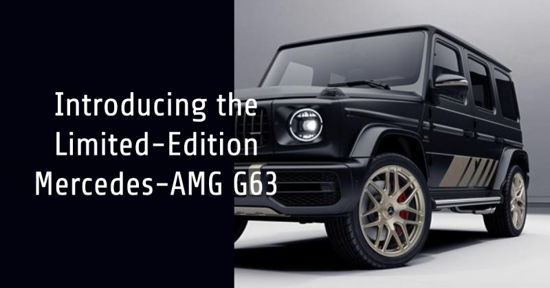 Limited-edition G63 from Mercedes-AMG features gold wheels and decals