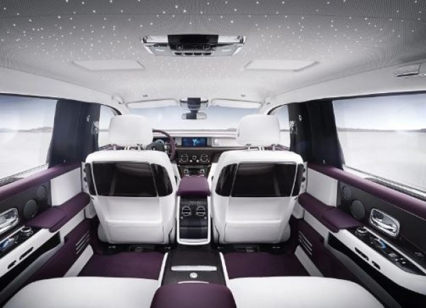 This luxury car has 23 speakers and also a small fridge