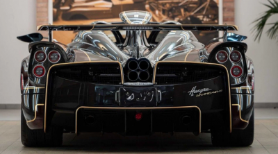 The Huayra Dinamica Evo, the most recent creation by Pagani's Grandi Complicazioni division, was on display