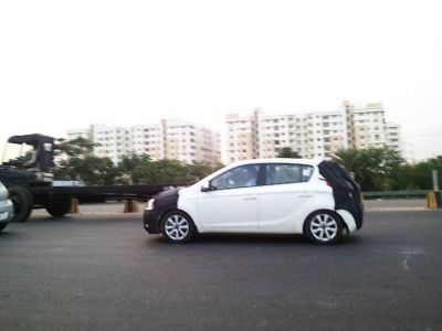 Updated i20 Hyundai Facelift at the time of testing