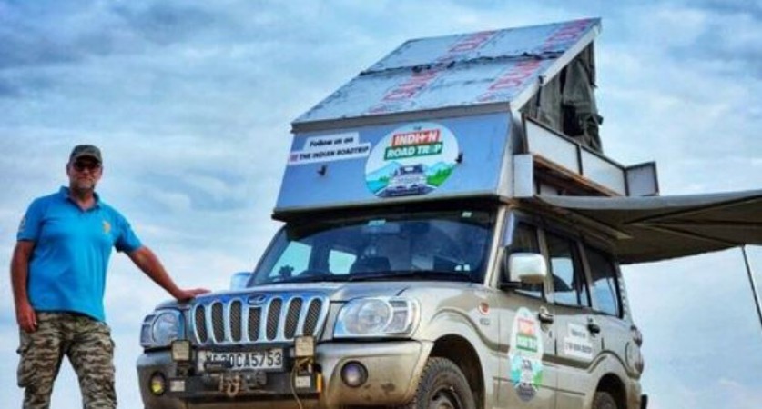 Dutchman converts Mahindra Scorpio into mobile home; currently touring India