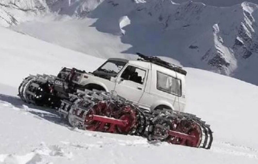 Maruti's customized car is the queen of snowy mountains