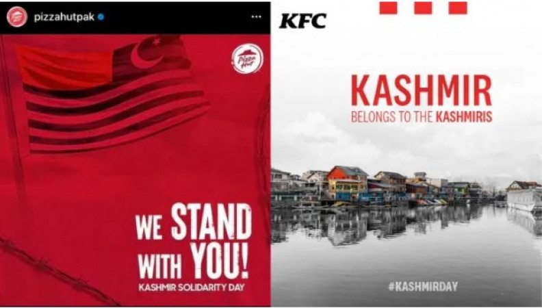 After Hyundai, Kia, now Pizza-Hut and KFC also become pawns of Pakistan, propaganda about Kashmir