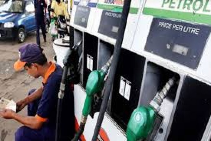 Petrol price increased again today, diesel prices stable