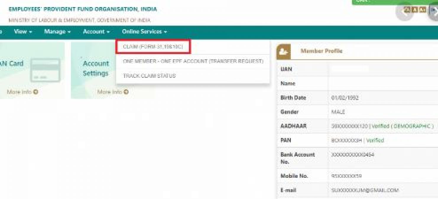 PF transfer and claim is now even easier, now you can fill the date on your own