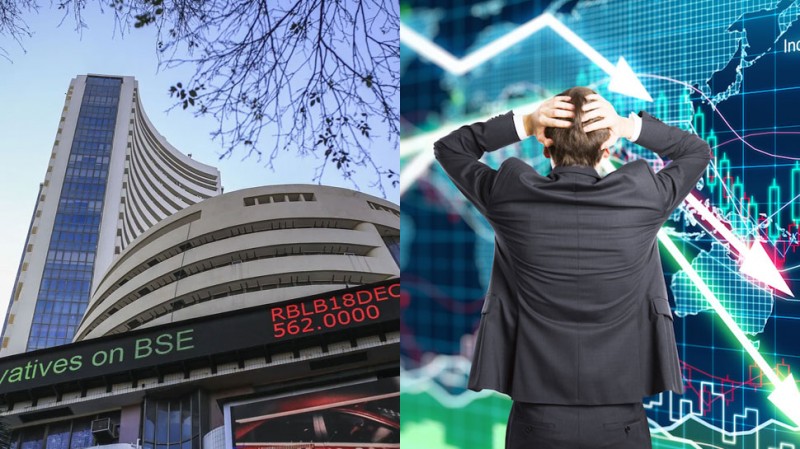 भारतीय शेयर बाजार का सबसे काला दिन, 15 महीने के निचले स्तर पर बंद हुआ सेंसेक्स