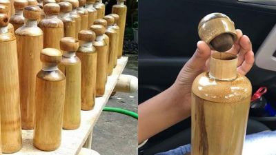 Not plastic, Now drink water in a bamboo bottle; know details