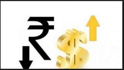 The rupees fell down .07 paise against the US dollar in early trade