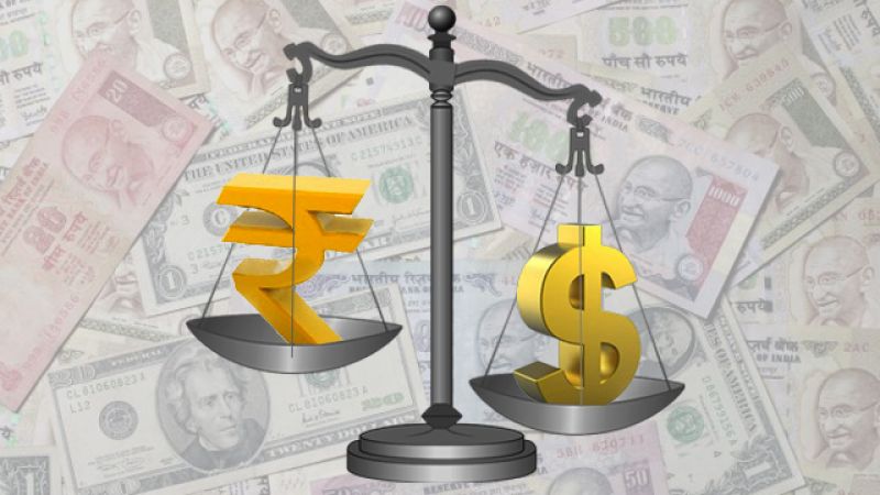 The value of Rupee slip 4 paise against dollar