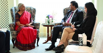 FM Sitharaman Meets Former FATF President T Raja Kumar Ahead of India-Singapore Roundtable