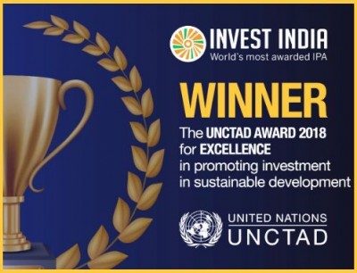 संयुक्त राष्ट्र बना निवेश भारत निवेश संवर्धन पुरस्कार का विजेता