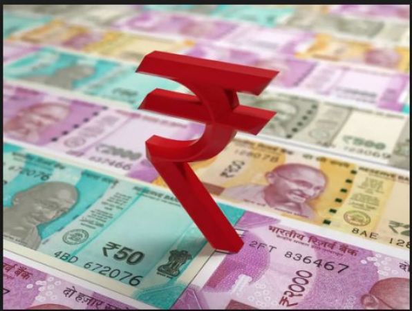 The rupee depreciated by 48 paise against dollar in early trade