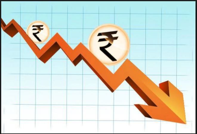 Early trade record a fall in Rupees by 20 paise against Dollar