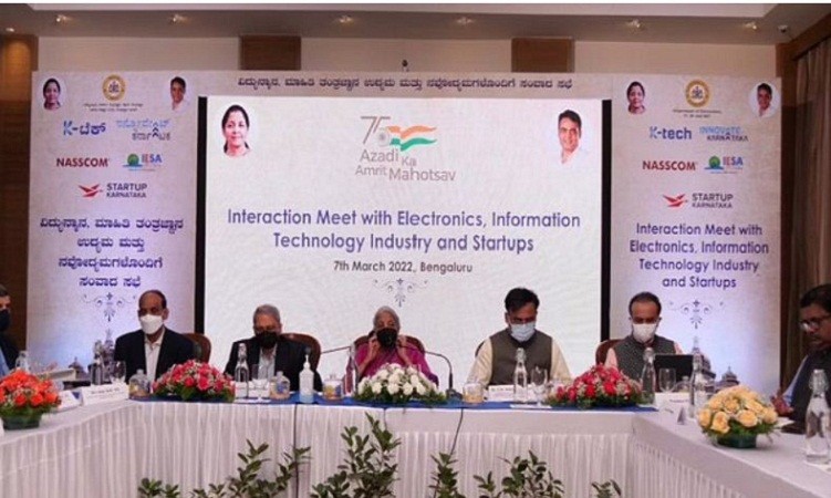 Finance Minister interacts with entrepreneurs in Bengaluru