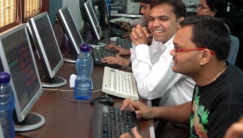 Sensex jumps 465 points, Nifty above 10,350