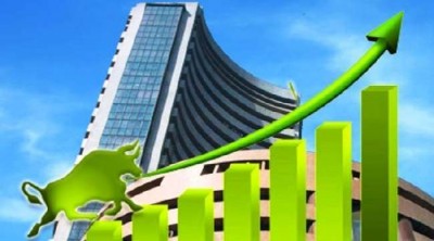 Market Closing:  Sensex scales up 650 pts,  Nifty above 17,400