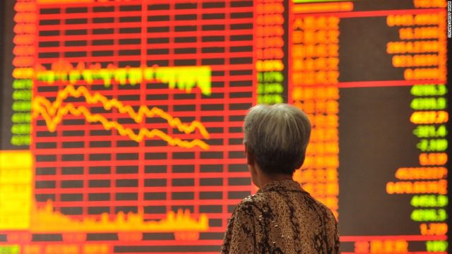 चीन के बाजारों में दिखा गिरावट का असर