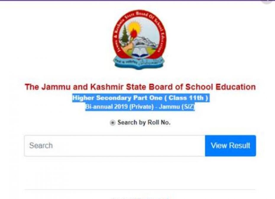 JKBOSE 11th result released, see results like this