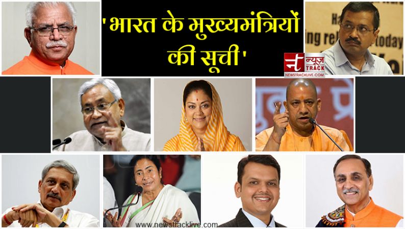 भारत के सभी राज्यों के मुख्यमंत्रियों की सूची...