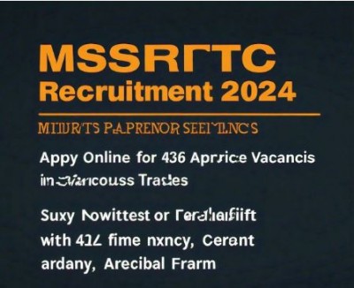 MSRTC में विभिन्न ट्रेडों में 436 अपरेंटिस रिक्तियों के लिए ऑनलाइन करें आवेदन