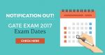 GATE Exam City Change, Category Switch, etc. Notification 2017