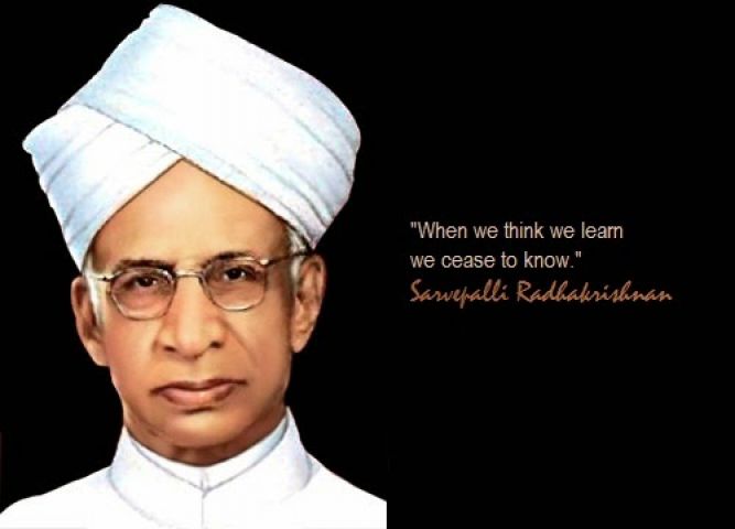 Dr. Radhakrishnan's quotes on education will enough to inspire students !